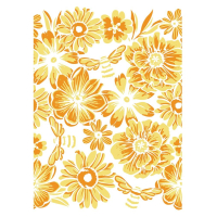Crafter's Companion Bees in the Border A6 Background Layering Stamps (CC-ST-CA-BKBEE)